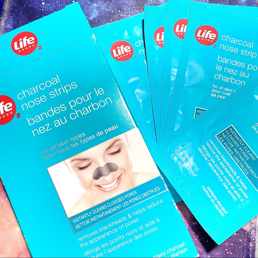 Charcoal Nose Strips & Face Strips + bonus